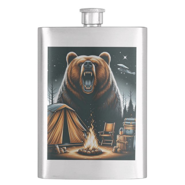 Let go camping Zippo Lighter Flask (Front)