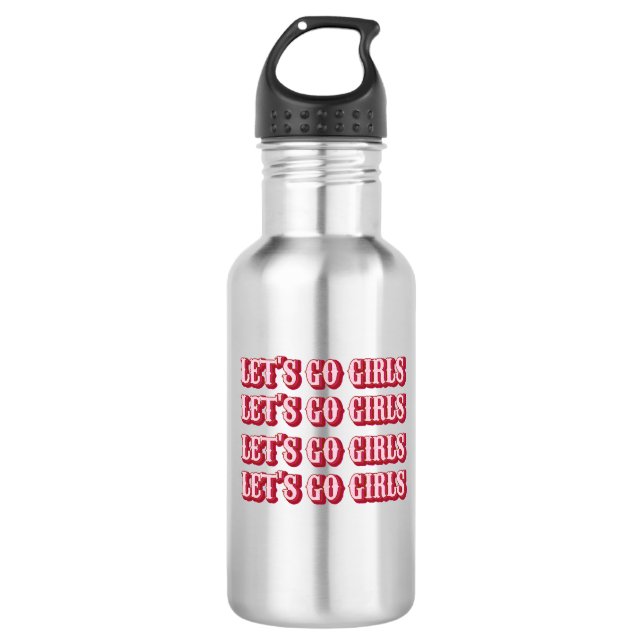 let go girl 2 stainless steel water bottle (Front)