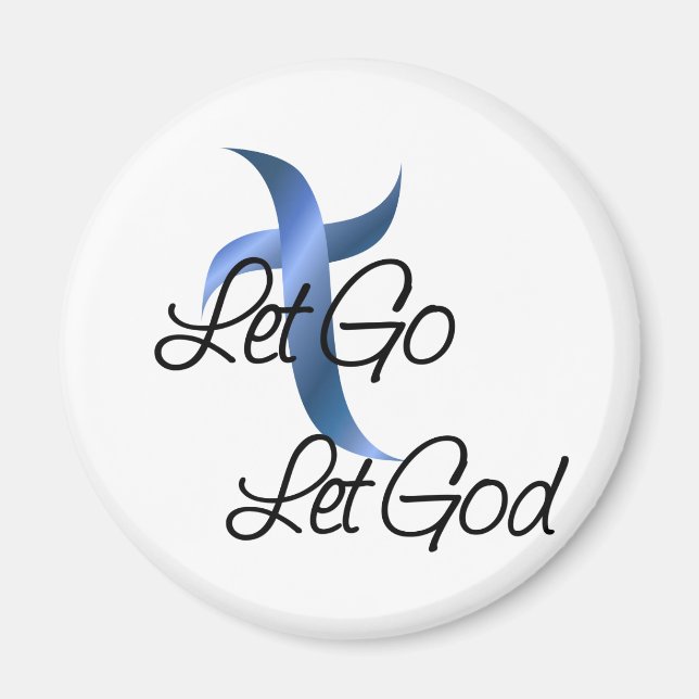 Let Go Let God Christian Magnet (Front)