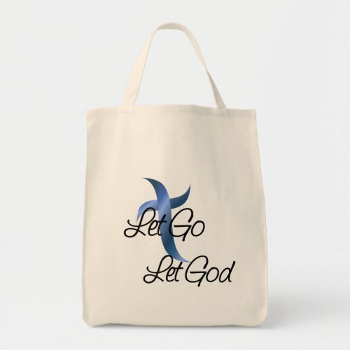 Let Go Let God Christian Tote Bag