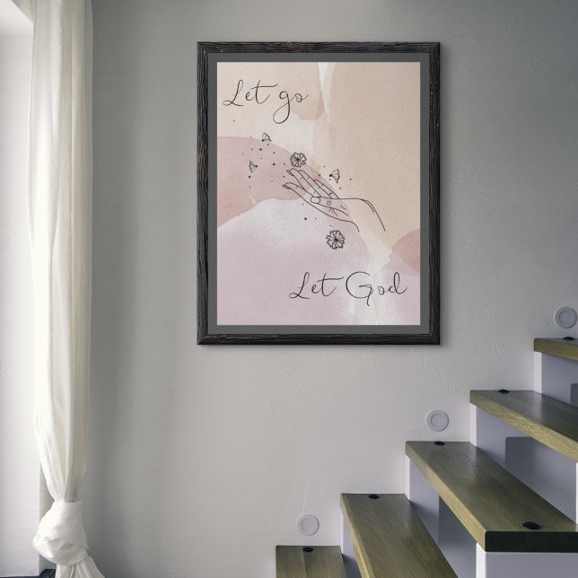 Let go Let God Wall Art Poster  (Creator Uploaded)