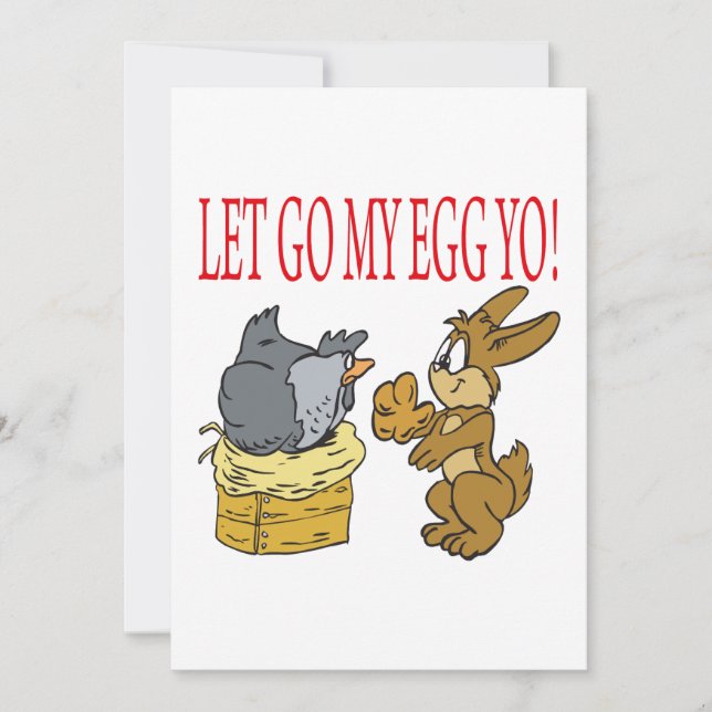 Let Go My Egg Yo Invitation (Front)