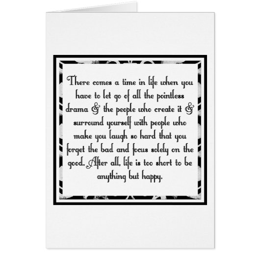 Let go of drama (Front)