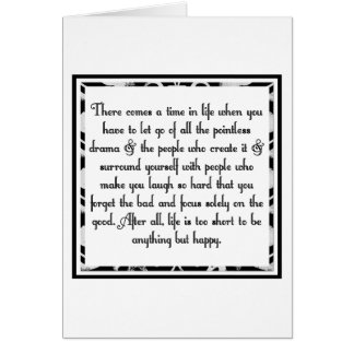 Let go of drama cards