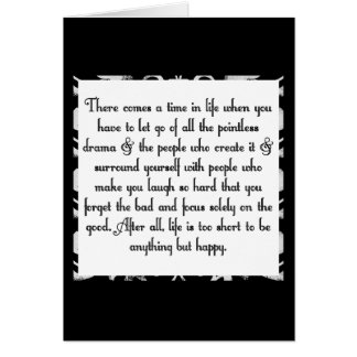 Let go of drama cards