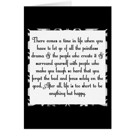 Let go of drama cards (Front)