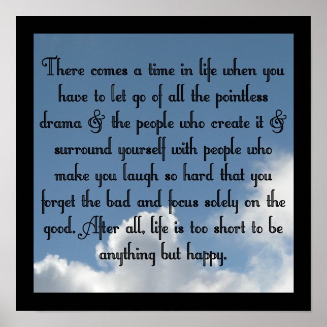 Let go of drama poster (Front)