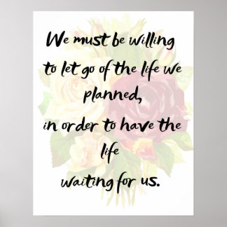 Let go of the life we planned poster