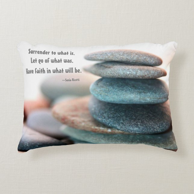 Let Go Throw Pillow (Front)