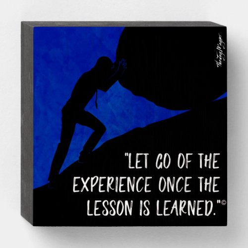 Let Go Wooden Box Sign