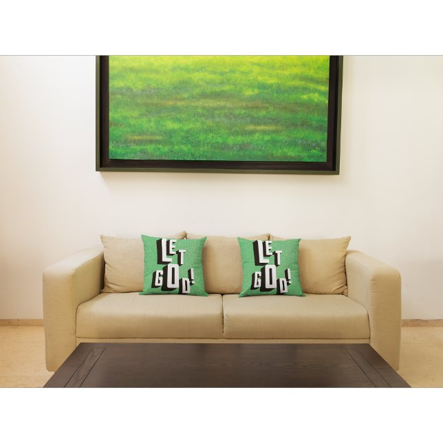 Let God Christian Faith Throw Pillow (Creator Uploaded)