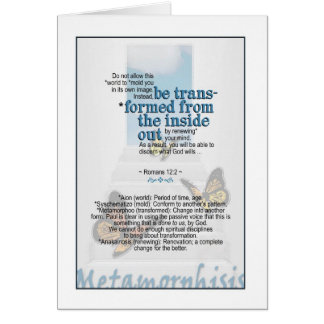 Let God transform you - Romans 12:2 Cards