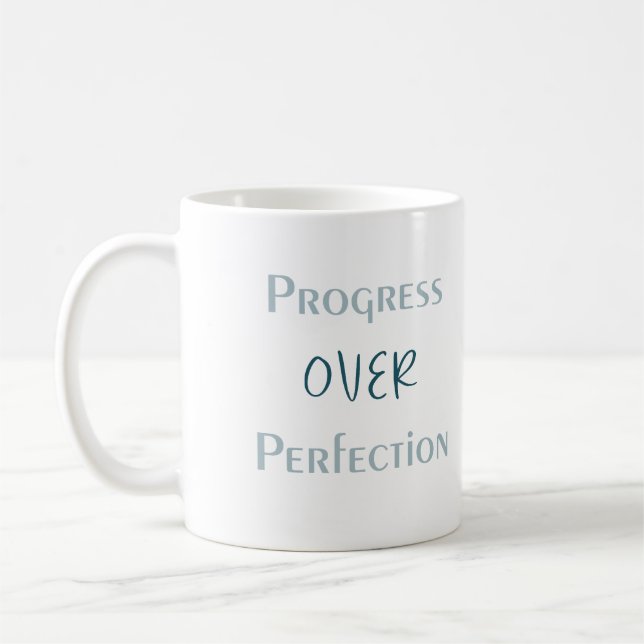 Let Growth Happen Naturally Simple Daily Quote Coffee Mug (Left)