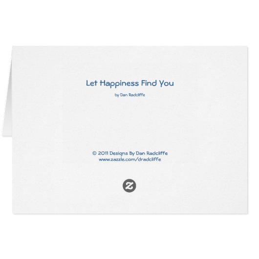 Let Happiness Find You (Back Horizontal)