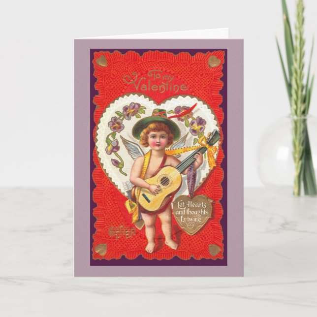 Let Hearts and Thoughts Entwine Holiday Card (Front)