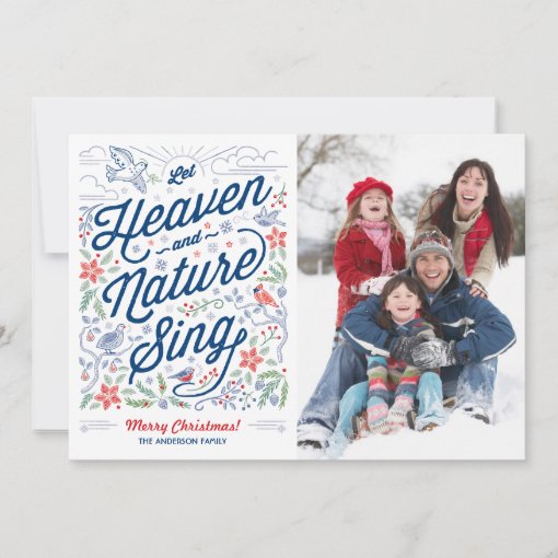 List 30+ Stock Images let heaven and nature sing christmas card Sharp