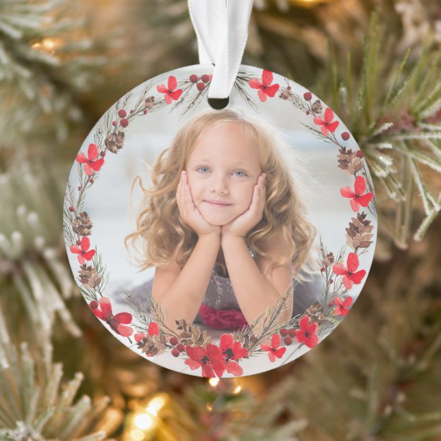 Let Heaven And Nature Sing - Personalized Photo   Ornament (Tree)