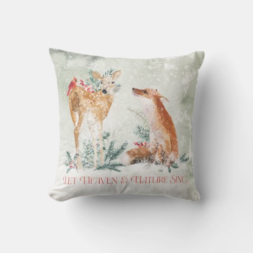 Let Heaven  Nature Sing Throw Pillow