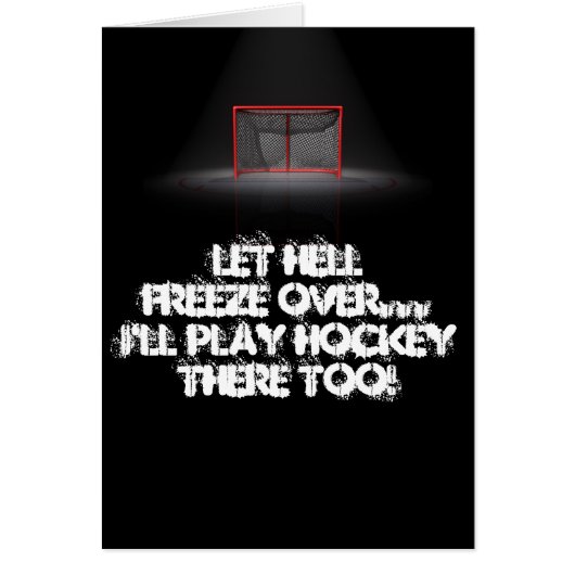 LET HELL FREEZE OVER CARDS (Front)