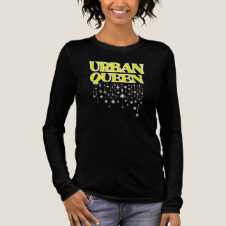LET HER REIGN, URBAN QUEEN Black Lemon Women's Tri-Blend Shirt