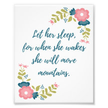 Let Her Sleep 8x10 Photo