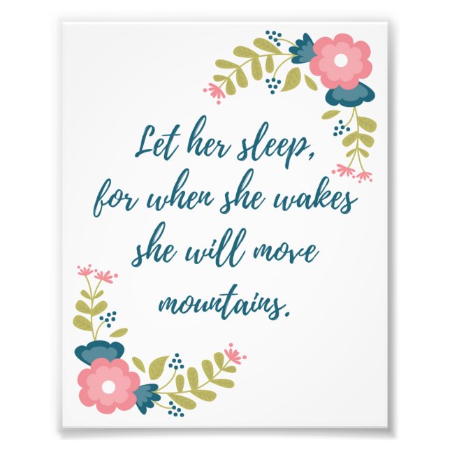 Let Her Sleep 8x10 Photo (Front)