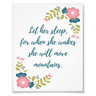 Let Her Sleep 8x10 Photo Print