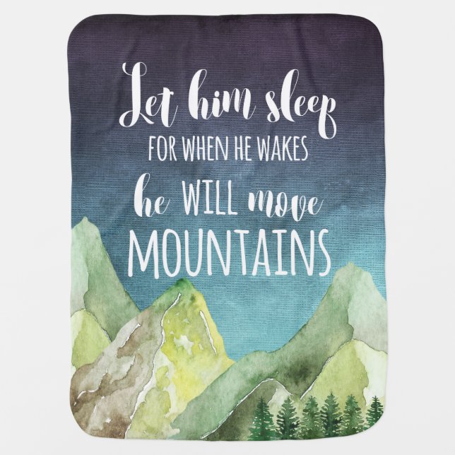 Let Him Sleep For When He Wakes Blanket (Front)
