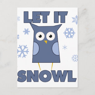 Let is SNOW OWL Postcard