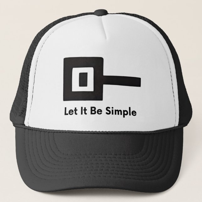 Let It Be Simple logo on baseball cap (Front)