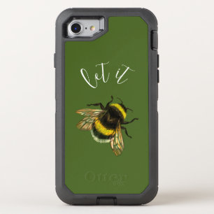 Let it Bee, bumblebee OtterBox Defender iPhone SE/8/7 Case