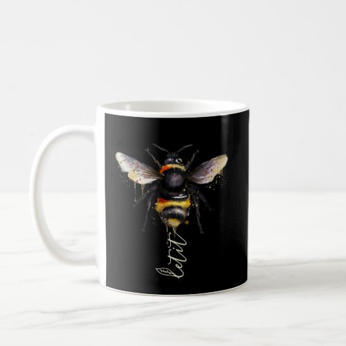 Let It Bee Let It Be Bee Watercolor Artwork Coffee Mug