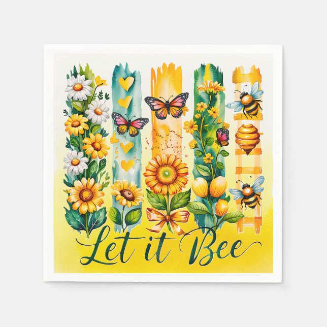 Let It Bee Napkins (Front)
