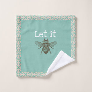 Let It "BEE" washcloth