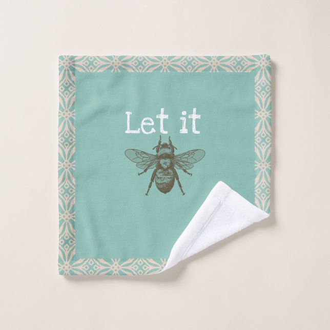 Let It "BEE" washcloth (Wash Cloth)