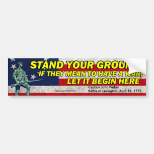 Let It Begin Here Bumper Sticker