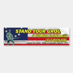 Let It Begin Here Bumper Sticker