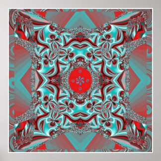 Let it Blossom Mandala Poster