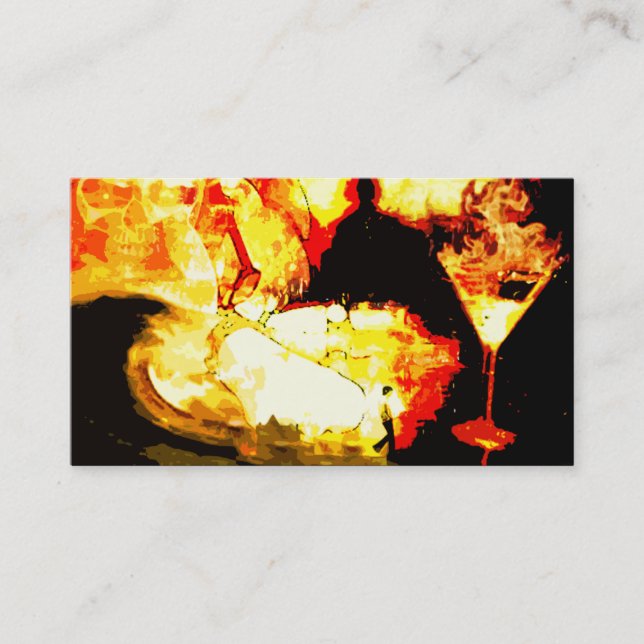 let it burn business card (Front)