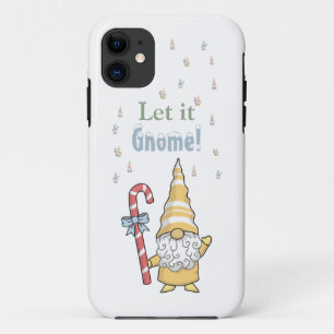 Let it Gnome Snow Cute Modern Winter Case-Mate iP iPhone 11 Case