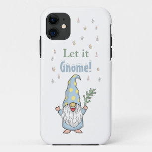 Let it Gnome Snow Cute Modern Winter iPhone 11 Case