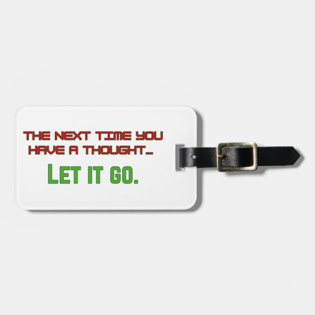 Let it go luggage tag (Front Horizontal)