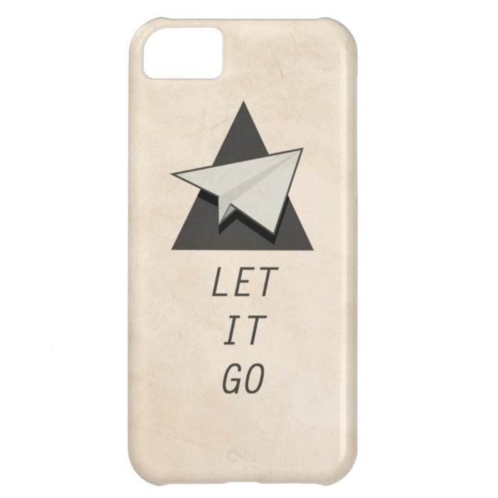 Let It Go Quotes Paper Planes iPhone 5C Cases