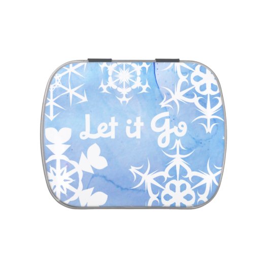 Let it go SNOW Jelly Belly Tin (Top)