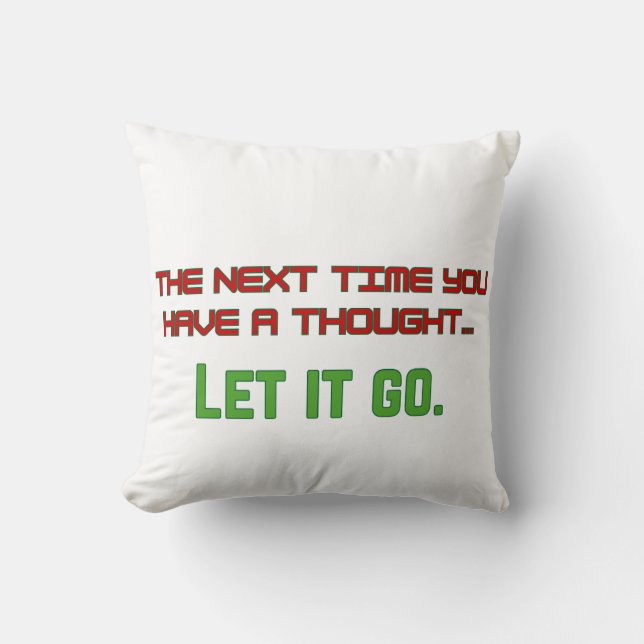 Let it go throw pillow (Front)