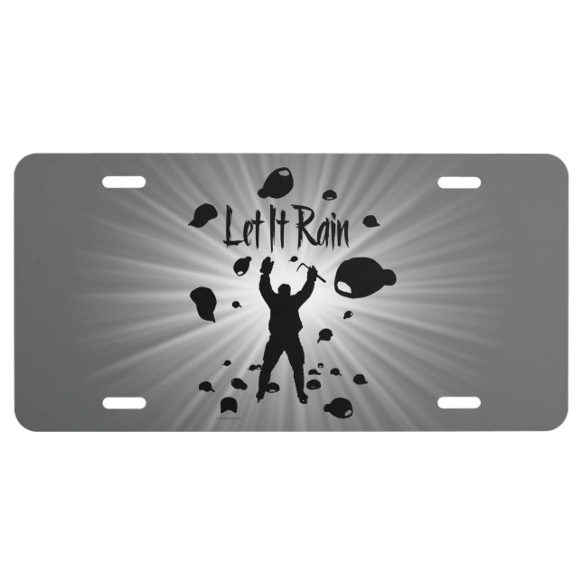 Let It Rain (Hockey) License Plate (Front)
