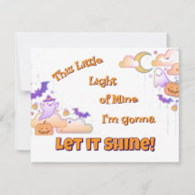 Let It Shine Christian Halloween Invitation
