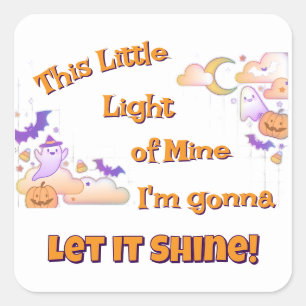Let It Shine Christian Halloween Stickers