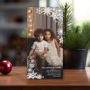 Let It Snow! 1 Vertical Photo Winter Holiday Card