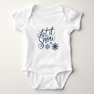 Let It Snow Baby Bodysuit